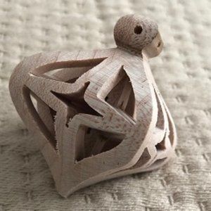 Craftsman made wooden Christmas ornament NWOT